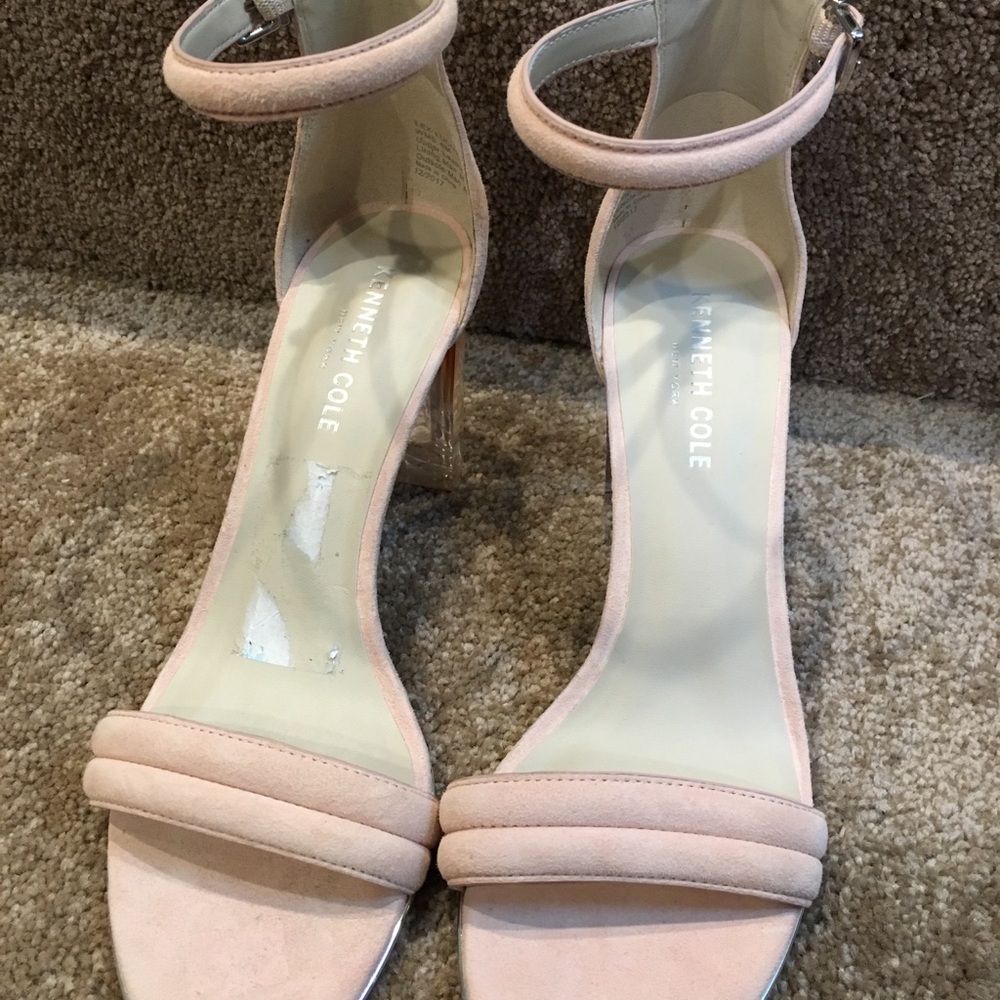 NWT Kenneth Cole pink suede sandals size 8 - Picture 2 of 4